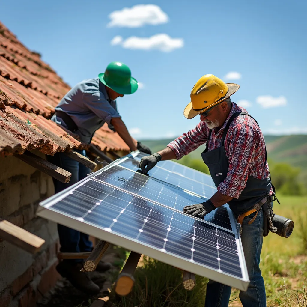 Proyecto de energía renovable en comunidad rural